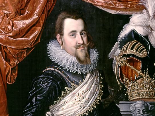 Portret av Kristian IV av Danmark og Norge (1577-1648) malt av Pieter Isaacz mellom 1611 og 1616.