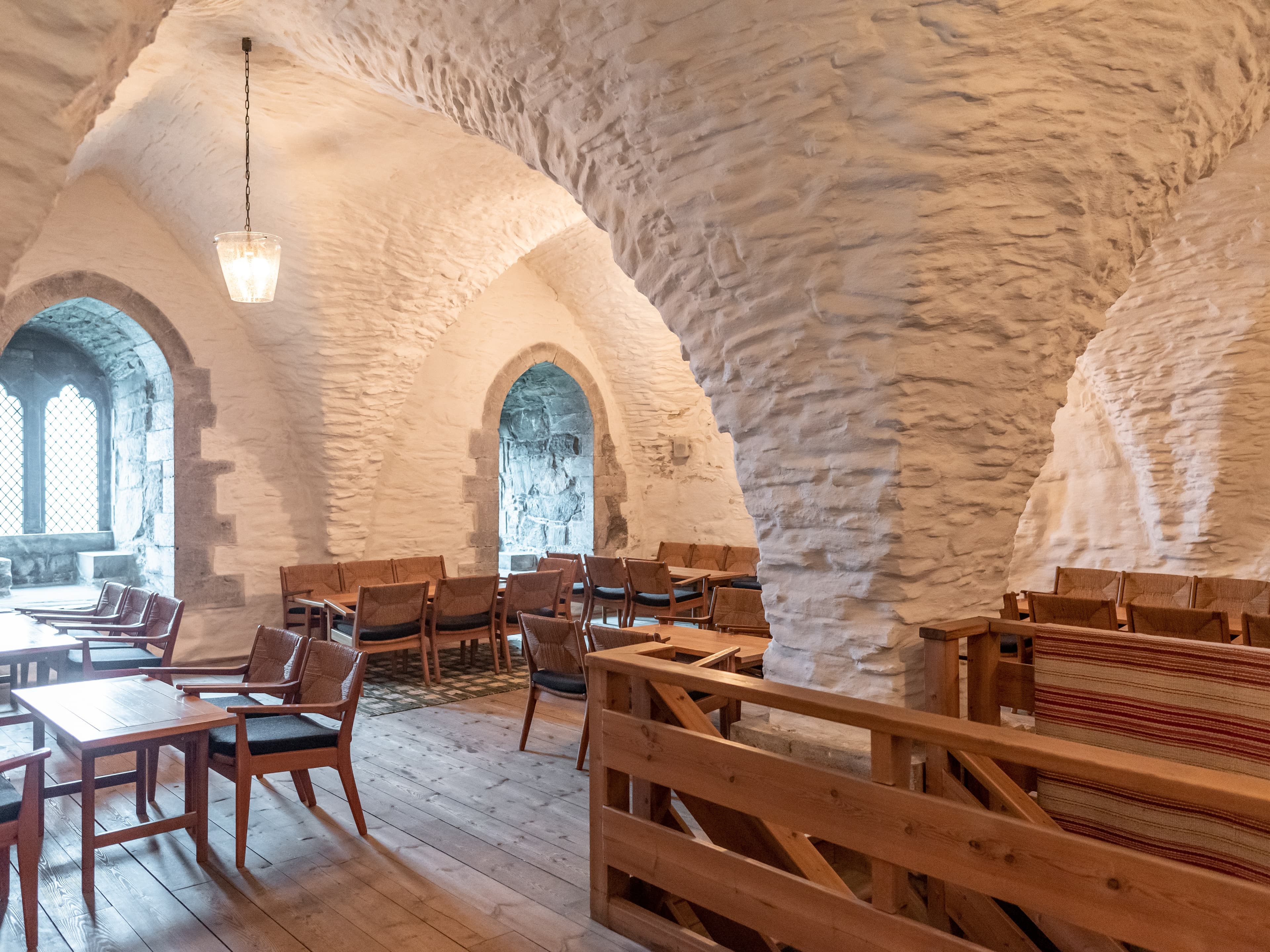 The vault at king Håkon's Hall, built at the time of King Magnus. Photo: Gunn Kristin Monsen, Bymuseet, Bergen.