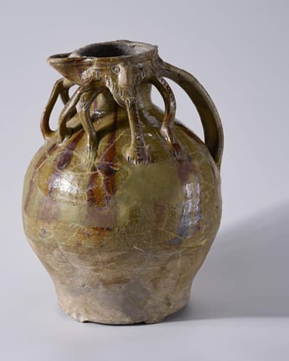 English ceramic jug from the early 14th century.