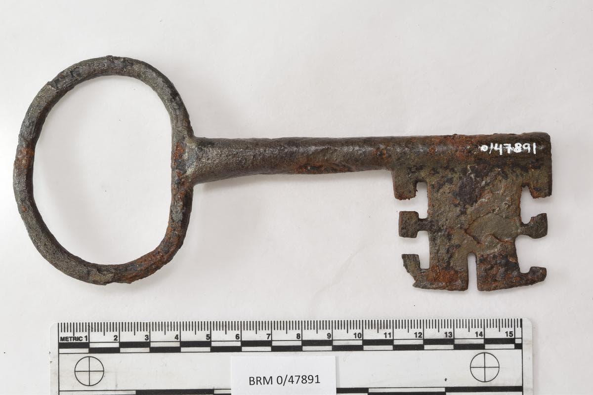 An iron key